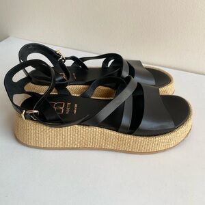 Mavette Leather‎ Flatform Sandals Size 41